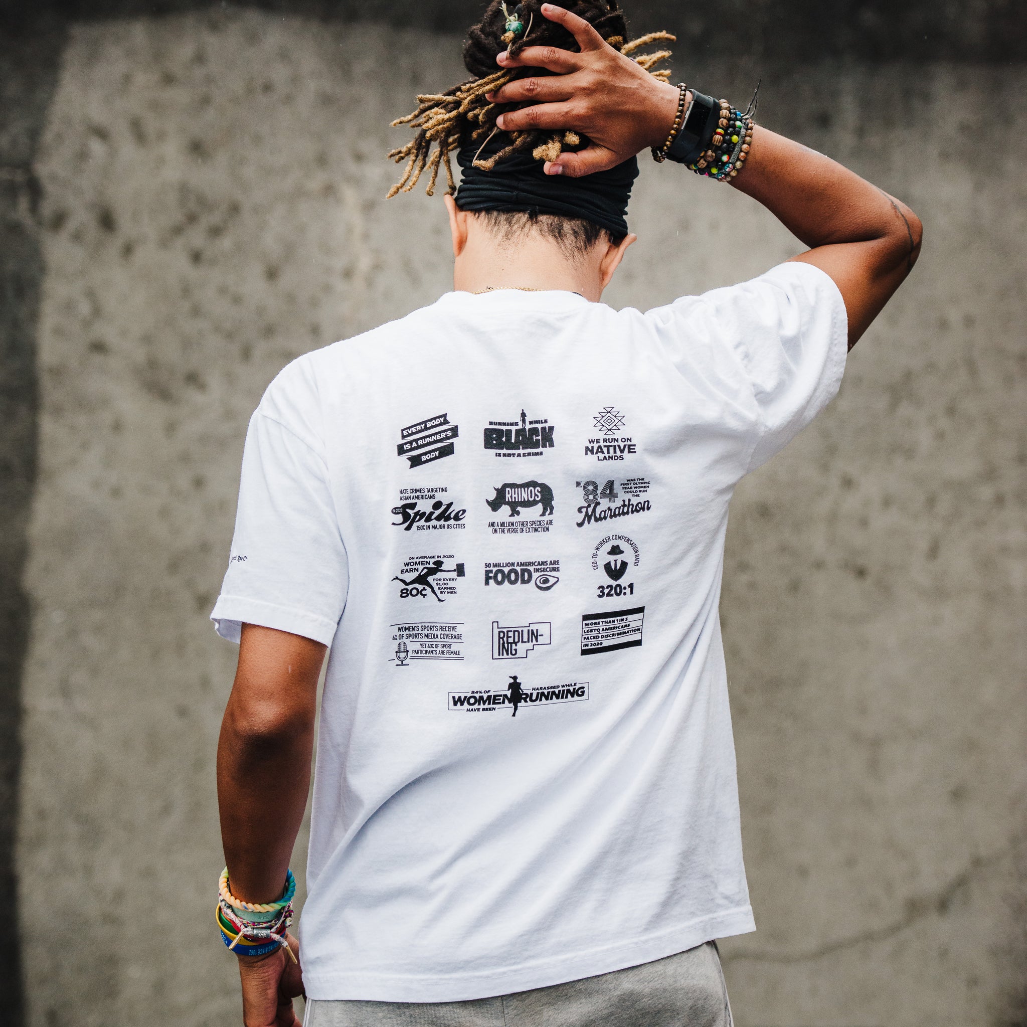 Race for Equality Tee in White (Unisex S/S + L/S)